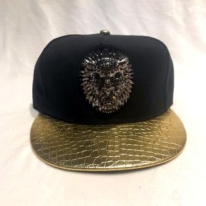 Gold and Black 3D Lion Cap/Baseball Hat